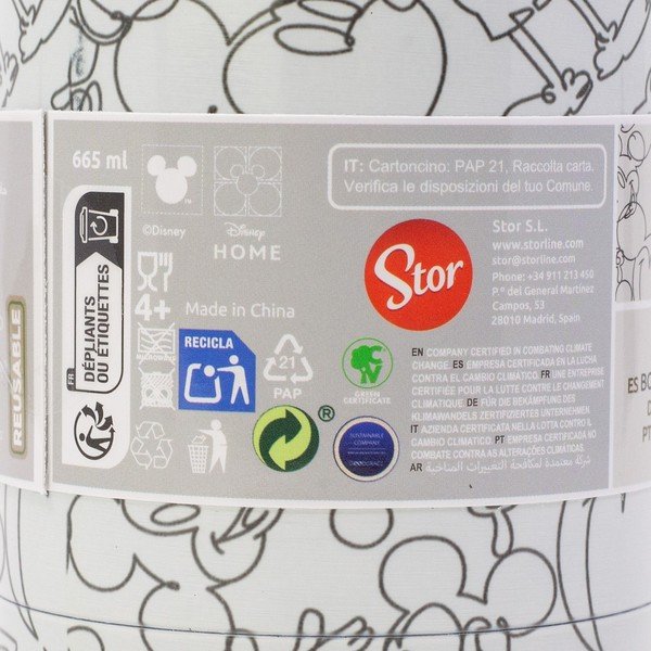 Bílá nerezová dětská termoska 665 ml Mickey Mouse – STOR-image-4