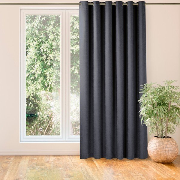 Antracitový závěs 140x270 cm Milana – Homede-image-4