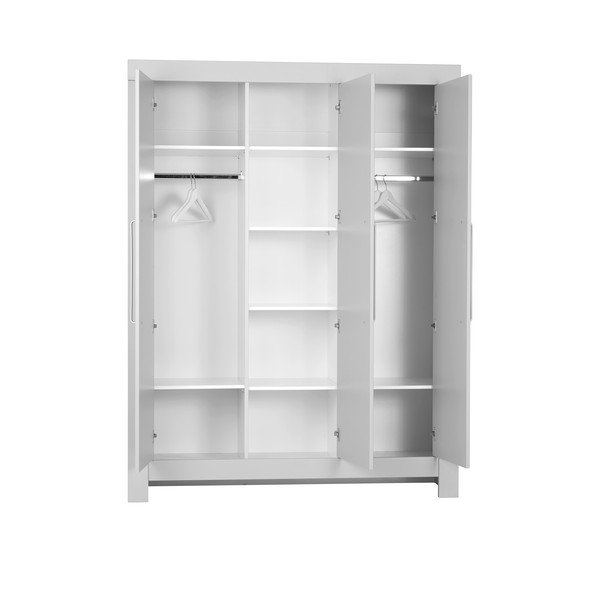 Šedá třídveřová šatní skříň Pinio Calmo-image-1