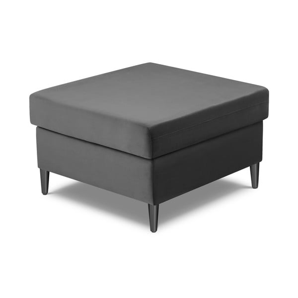 Světle šedá sametová podnožka Kyoto – Cosmopolitan Design-image-2