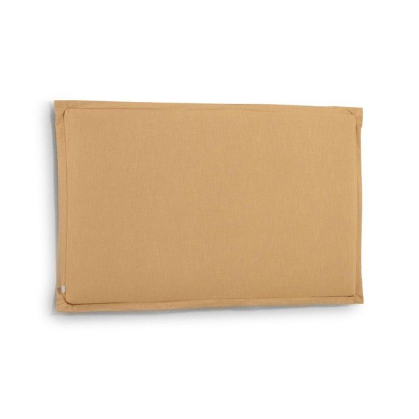 Čalouněné čelo postele v hořčicové barvě 186x106 cm Tanit – Kave Home