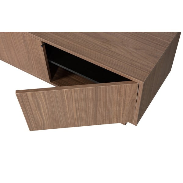 TV stolek v dekoru ořechu v přírodní barvě 160x42 cm Seppe – WOOOD-image-4