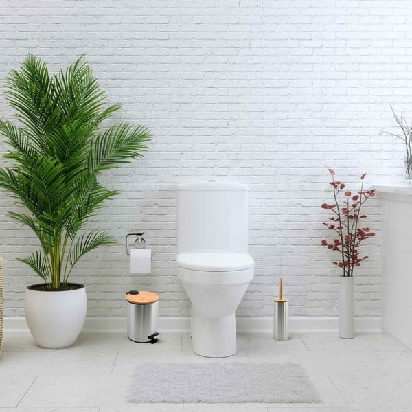 Nášlapný ocelový odpadkový koš v matně stříbrné barvě 5 l   Adonis – Spirella-image-1