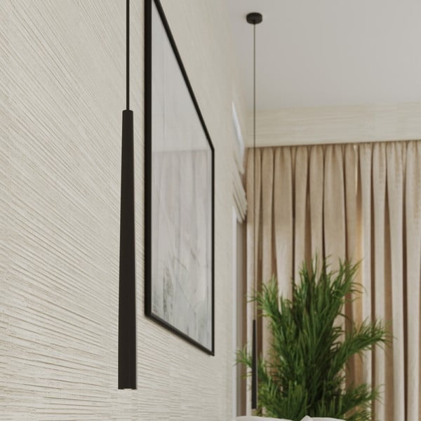 Černé závěsné svítidlo ø 19,5 cm Bliss – Sollux-image-3