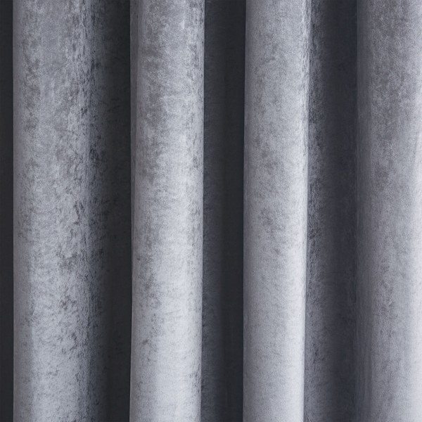 Šedé závěsy v sadě 2 ks 168x137 cm Crushed Velvet Glamour Sequin – Catherine Lansfield-image-2