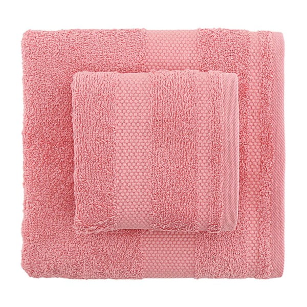 Sada 2 růžových ručníků Tommy