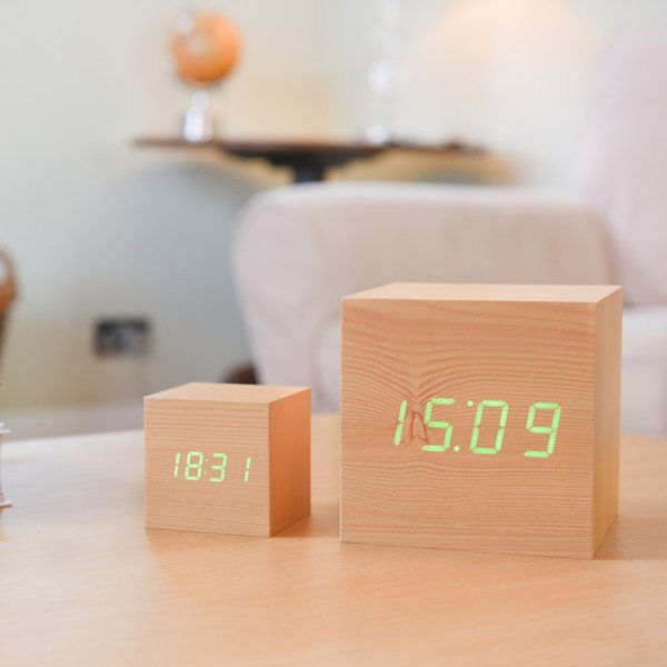 LED budík Click Clock Maxi Green-image-4