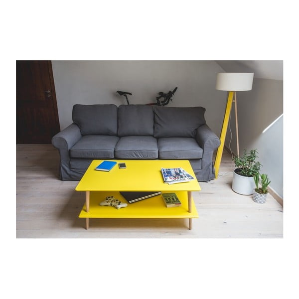 Bílý konferenční stolek se sníženou spodní deskou Ragaba KORO-image-3