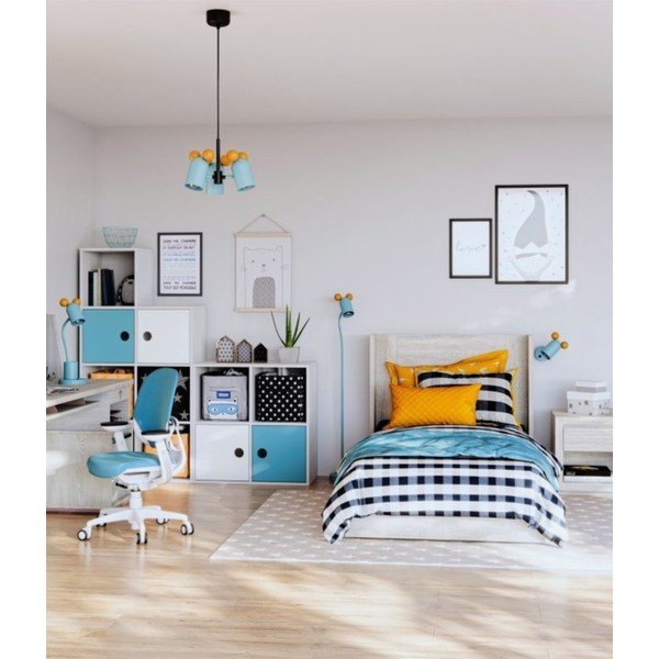 Světle modrá dětská lampička Mouse – GTV-image-2