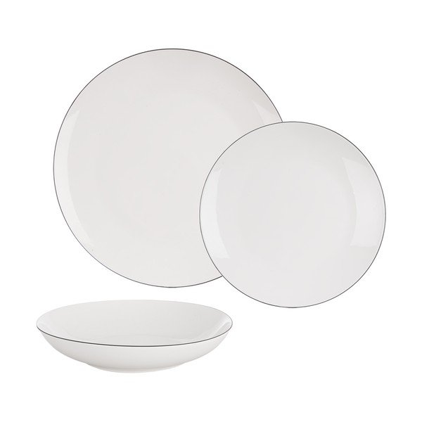 Jídelní sada 18 ks z kostního porcelánu Decora – Orion