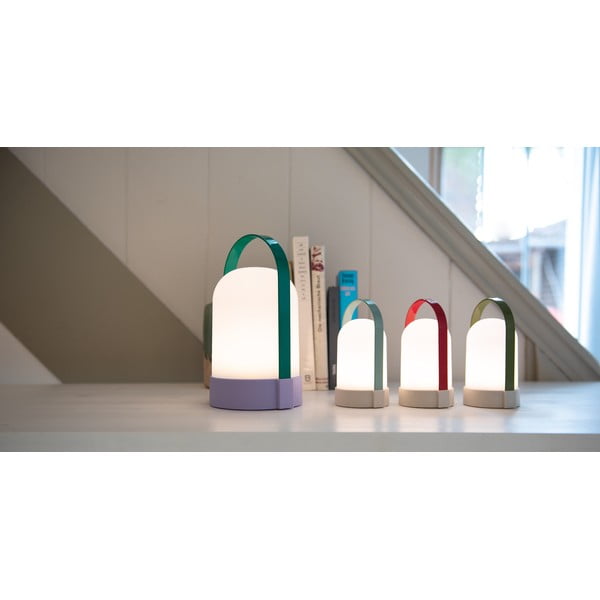 Bílá LED stmívatelná stolní lampa (výška 15 cm) Uri – Remember-image-2