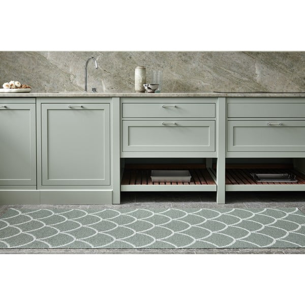 Zelený vnitřní a venkovní běhoun 70x150 cm Kotte Army Sage – Pappelina-image-3