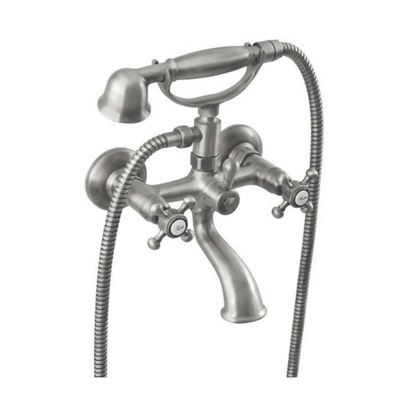 Nástěnná vanová baterie v matně stříbrné barvě (2 výstupy) Antea – Sapho