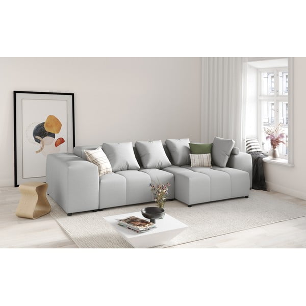 Šedý polštář k modulární pohovce Rome - Cosmopolitan Design-image-4