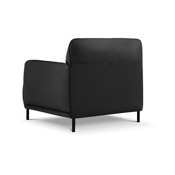 Tmavě šedé kožené křeslo Windsor & Co Sofas Neso-image-2