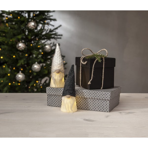 Bílo-černá světelná dekorace s vánočním motivem ø 6,5 cm Joylight – Star Trading-image-2