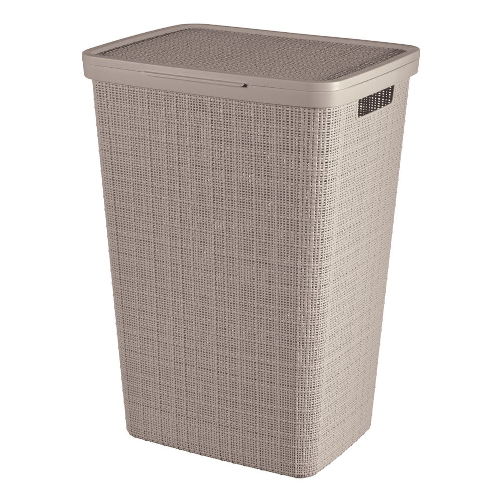 Taupe plastový koš na prádlo 58 l Jute – Curver