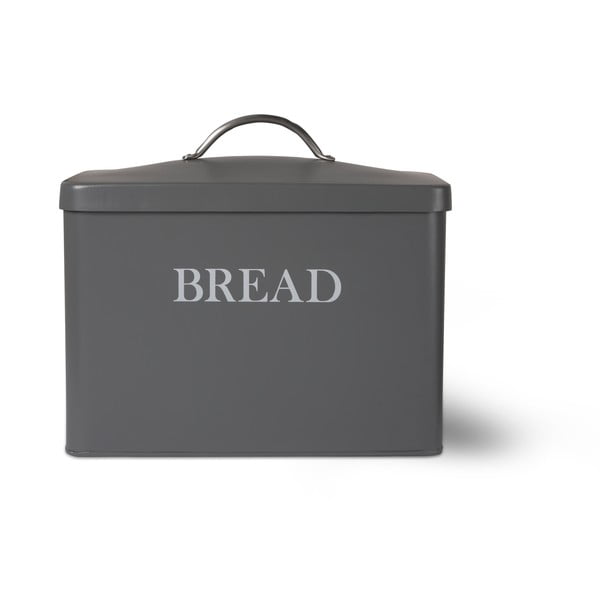 Tmavě šedý chlebník Garden Trading Bread Bin In Chalk
