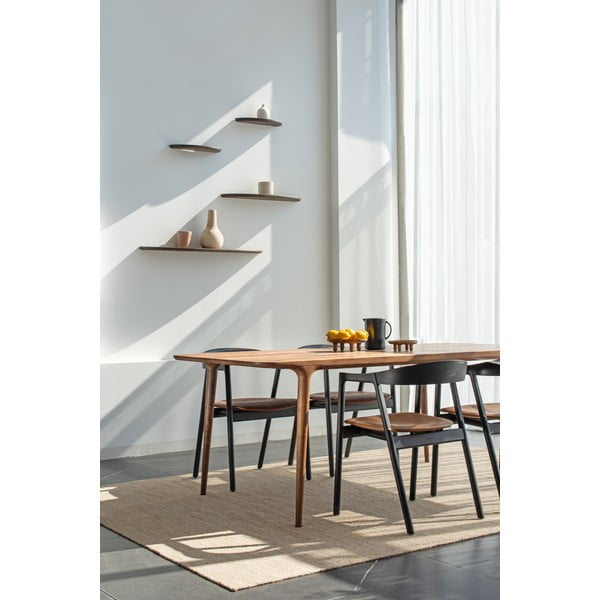 Jídelní stůl z ořechového dřeva 90x180 cm Fawn – Gazzda-image-1