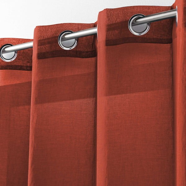 V terakotové barvě záclona 140x280 cm Telma – douceur d'intérieur-image-1