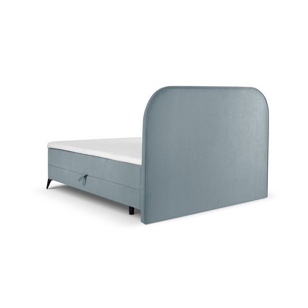 Světle modrá boxspring postel s úložným prostorem 180x200 cm Eclipse – Cosmopolitan Design-image-3