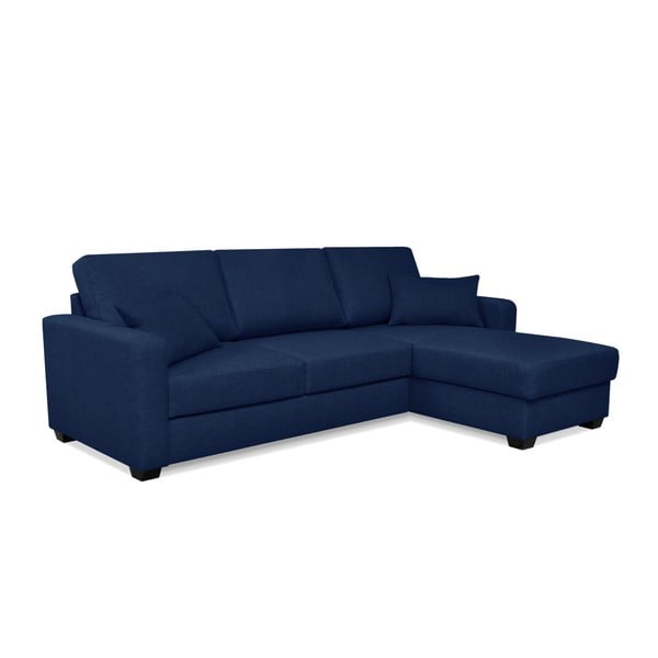 Modrá rozkládací pohovka s lenoškou Cosmopolitan design Milano-image-2