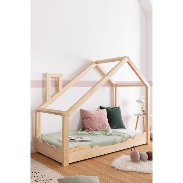 Domečková postel z borovicového dřeva Adeko Luna Drom, 90 x 200 cm-image-3