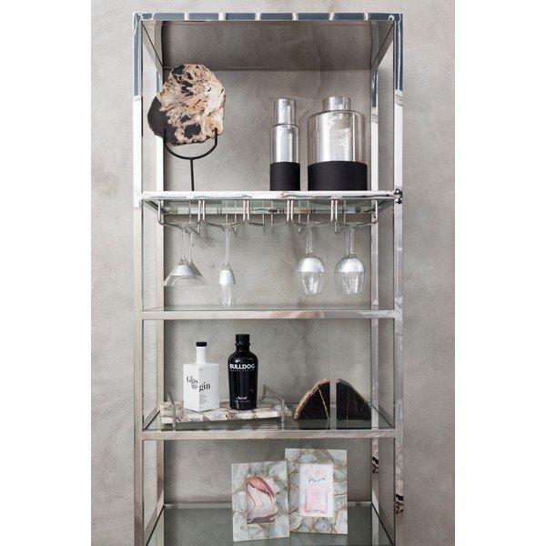 Skleněná váza s černými detaily Premier Housewares Cova, výška 30 cm-image-1