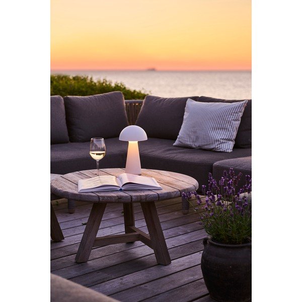 Bílá venkovní stolní lampa na USB Sam – Sirius-image-4