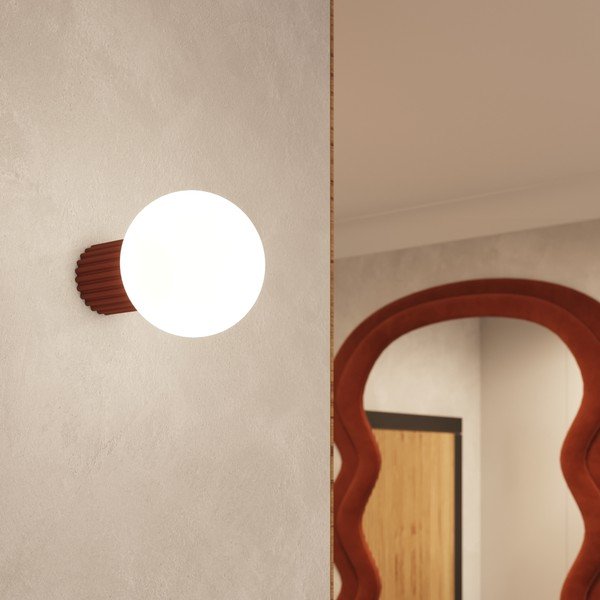 Oranžové nástěnné svítidlo ø 12 cm Orbital – Sollux-image-4