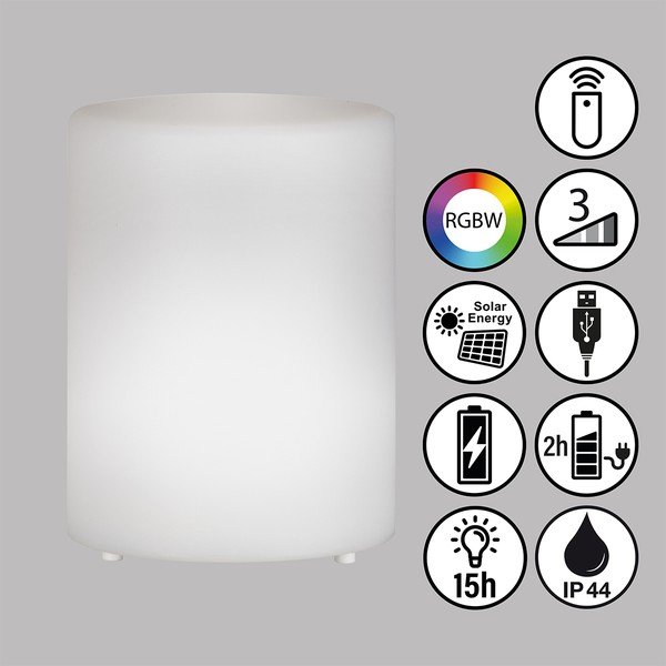 Bílá LED stolní lampa (výška 15 cm) Ceppo – Fischer & Honsel-image-2