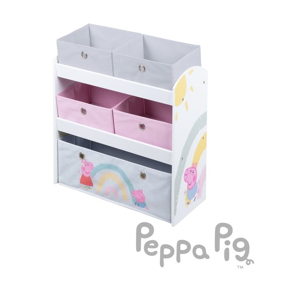Dětský organizér na hračky  63.5x29.5x67 cm Peppa Pig – Roba-image-1
