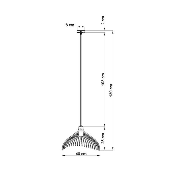Černé závěsné svítidlo Sollux Umea-image-2