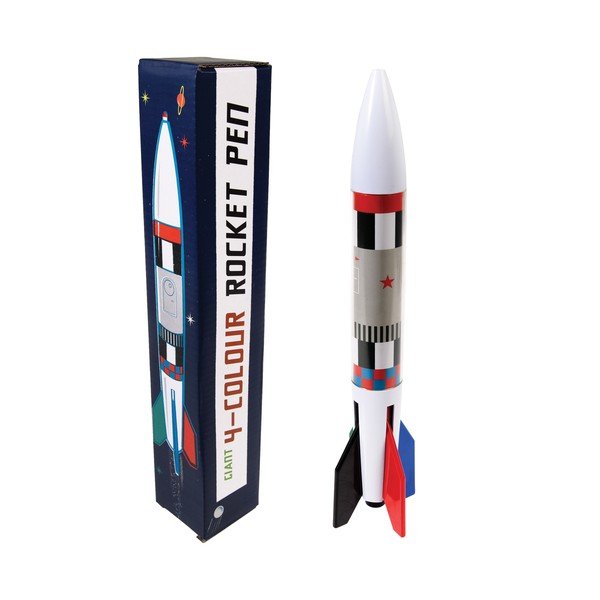 4-barevná propiska ve tvaru rakety Rex London Space Age