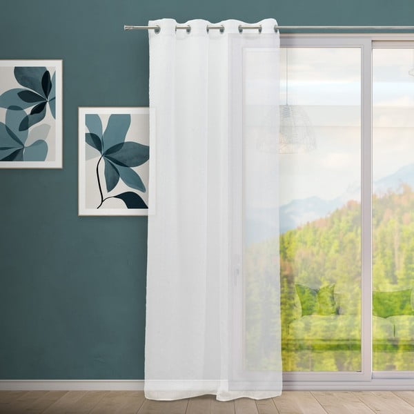 Bílá záclona 140x260 cm Flat – Casa Selección-image-1