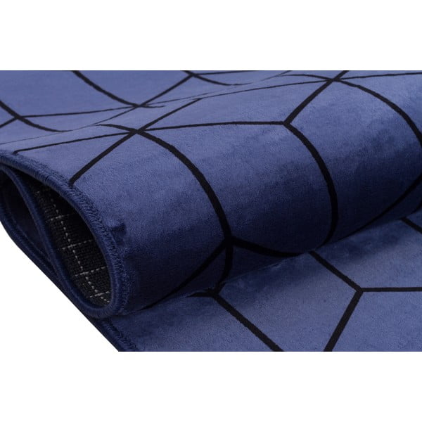 Modrý pratelný koberec 180x120 cm - Vitaus-image-3