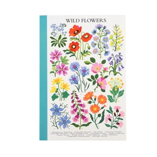 Zápisník 60 stránek formát A5 Wild Flowers – Rex London