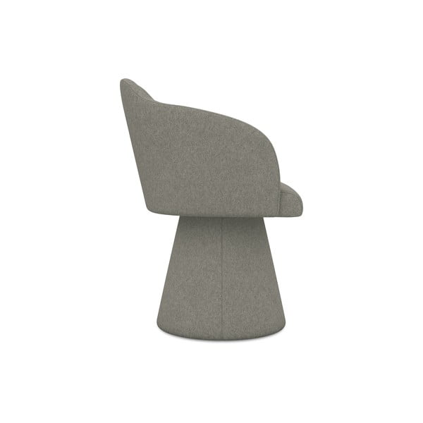 Šedé čalouněné jídelní křeslo Kanoa – Makamii-image-2