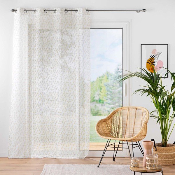 Béžová voálová záclona 137x280 cm Farandole – douceur d'intérieur-image-2