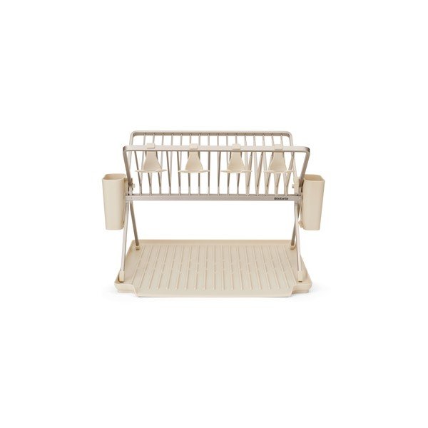 Béžový kovový dvoupatrový odkapávač 42x51 cm – Brabantia-image-4