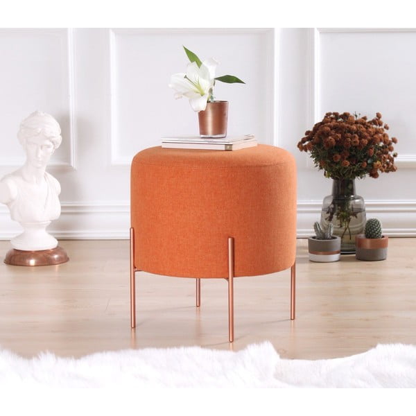 Oranžový taburet Copper – Artie-image-1