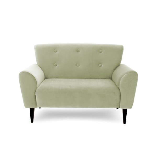 Světle zelená dvoumístná pohovka Vivonita Kiara