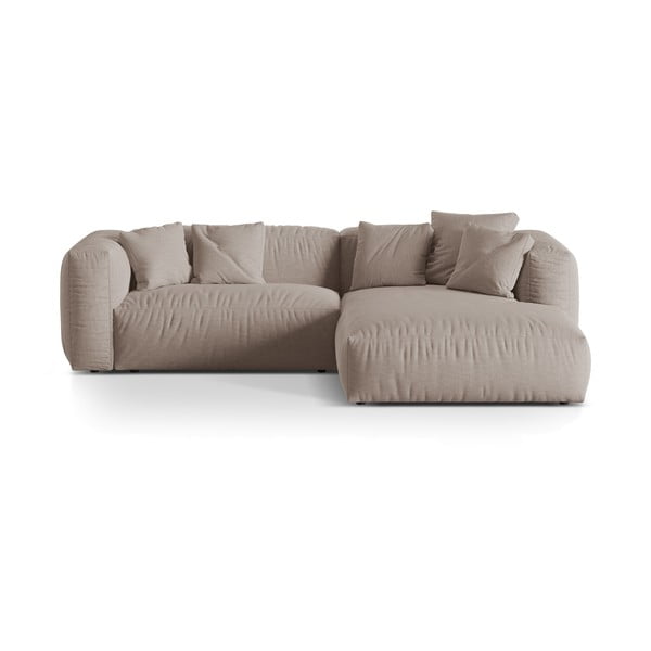 Béžová modulární rohová pohovka (pravý roh) Martina – Micadoni Home
