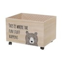 Dřevěný dětský úložný box na kolečkách Kesa - Bloomingville Mini