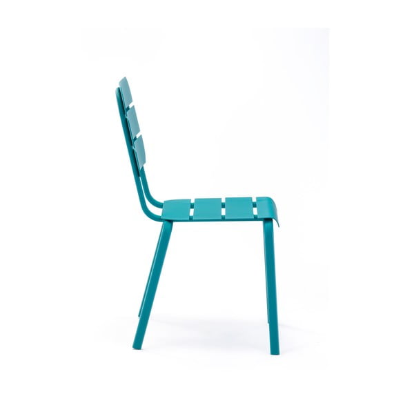 Modré kovové zahradní židle v sadě 4 ks Alicante – Ezeis-image-1