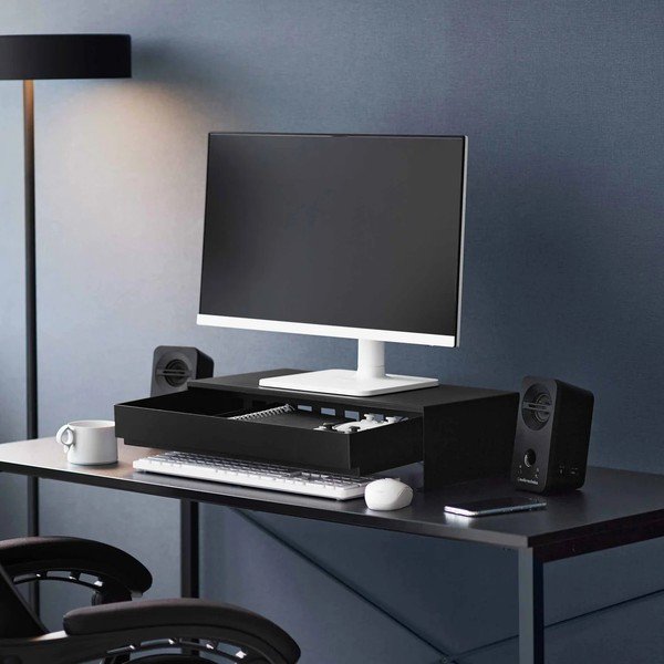 Černý kovový stojan na monitor Tower – YAMAZAKI-image-4