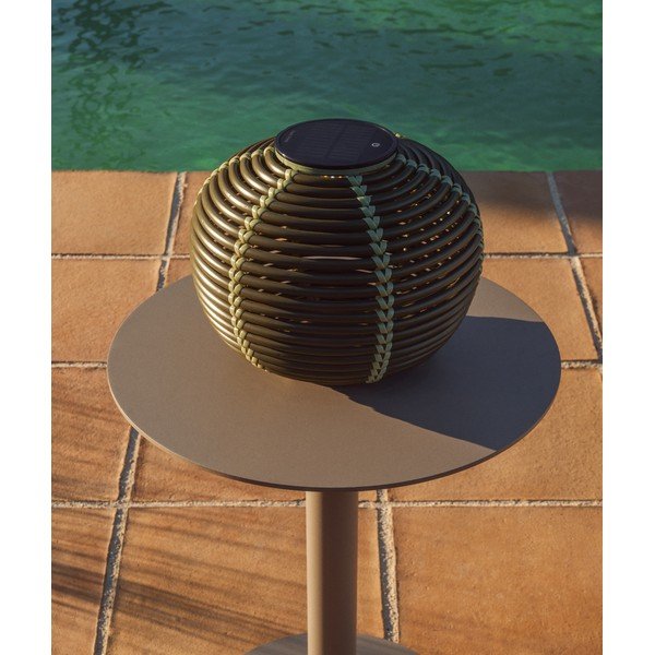 LED stolní /přenosné solární/na USB venkovní svítidlo ø 25 cm Garoina – Kave Home-image-1