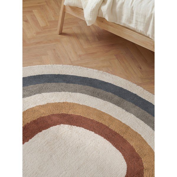 Krémový pratelný/ručně tkaný bavlněný dětský koberec 140x200 cm Snuggle Riva – Hanse Home-image-2