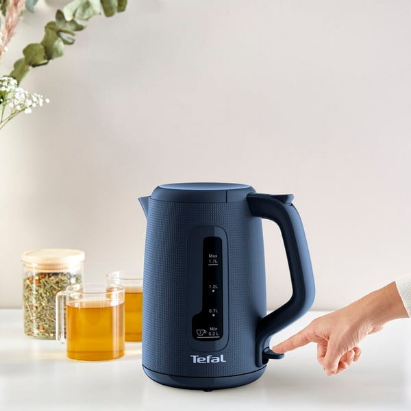 Tmavě modrá plastová rychlovarná konvice 1,7 l KO2M0410 – Tefal-image-3