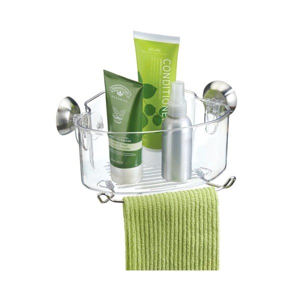 Transparentní rohový samodržící košík iDesign Soap Shower-image-2